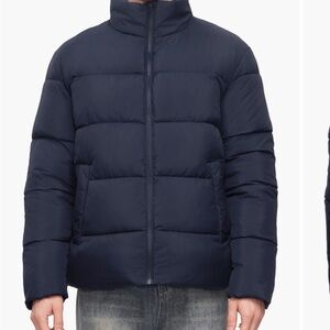 Rokka&Rolla Men's Navy Puffer Jacket- Brand New